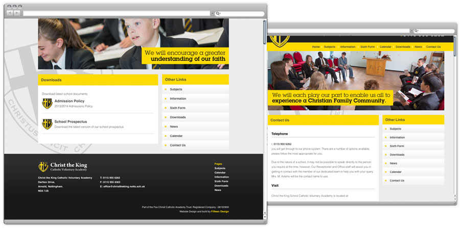 School Prospectus and website design 2