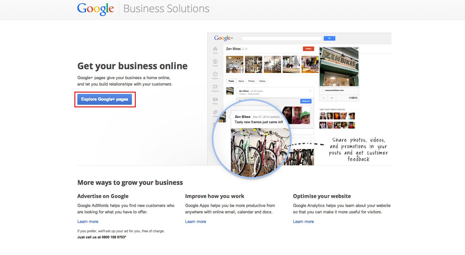 creating a Google Plus profile for a business