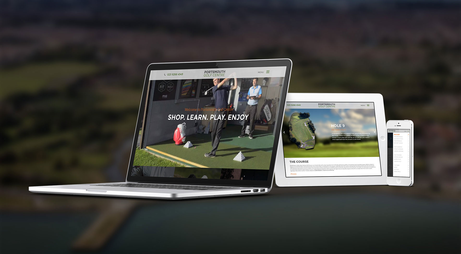 Portsmouth Golf Centre Website