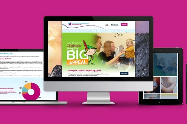 A website that is at the heart of Nottingham Hospitals Charity