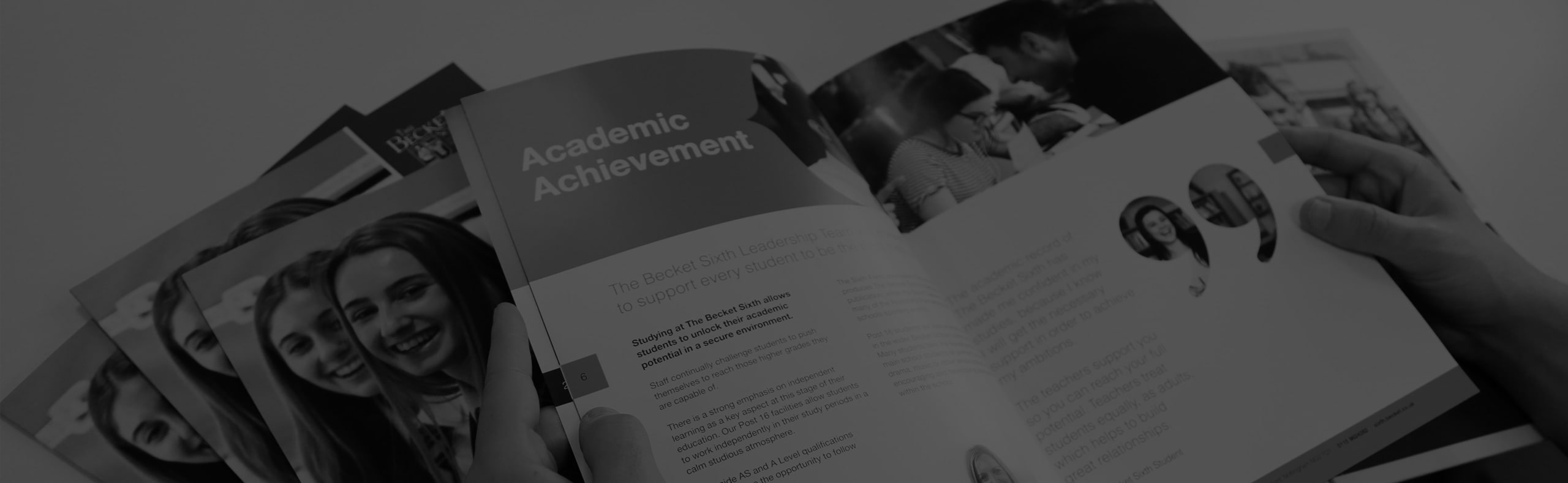 School prospectus design.
