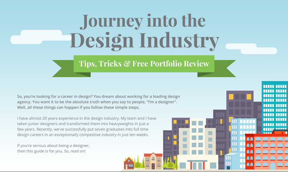 Journey into the design industry infographic 1
