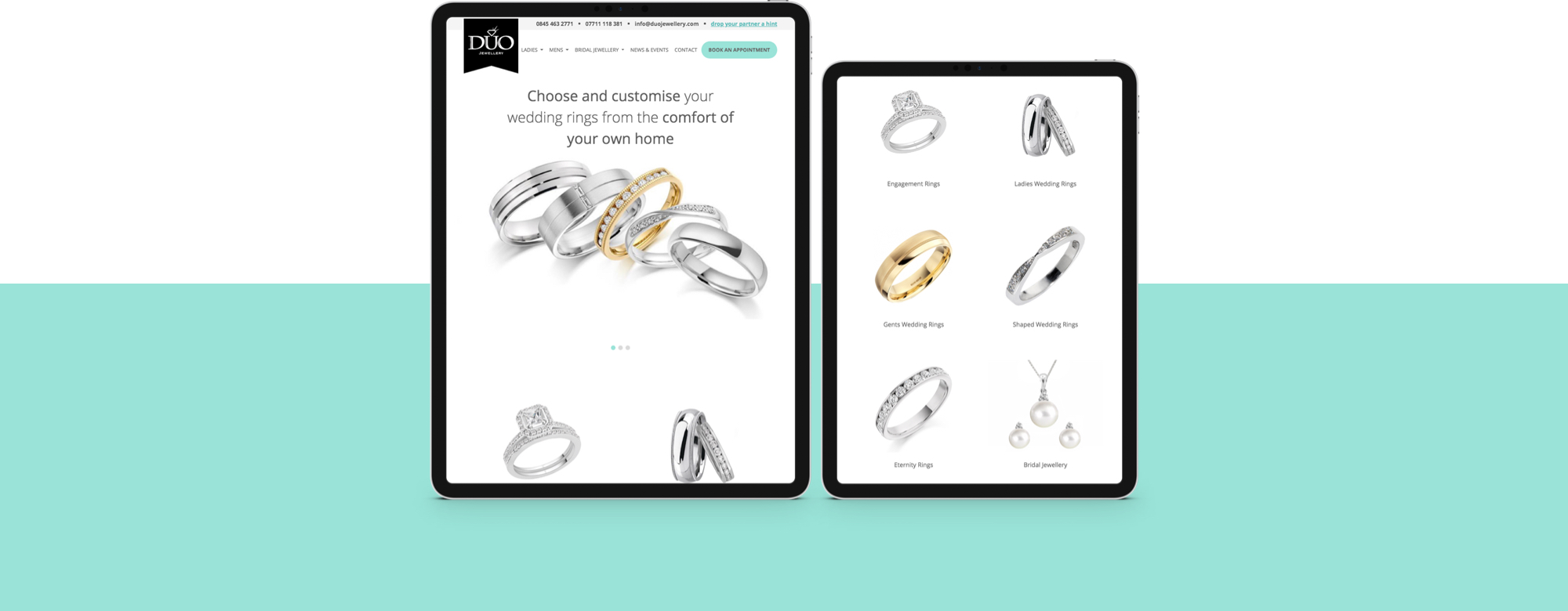 Website design for Jewellers