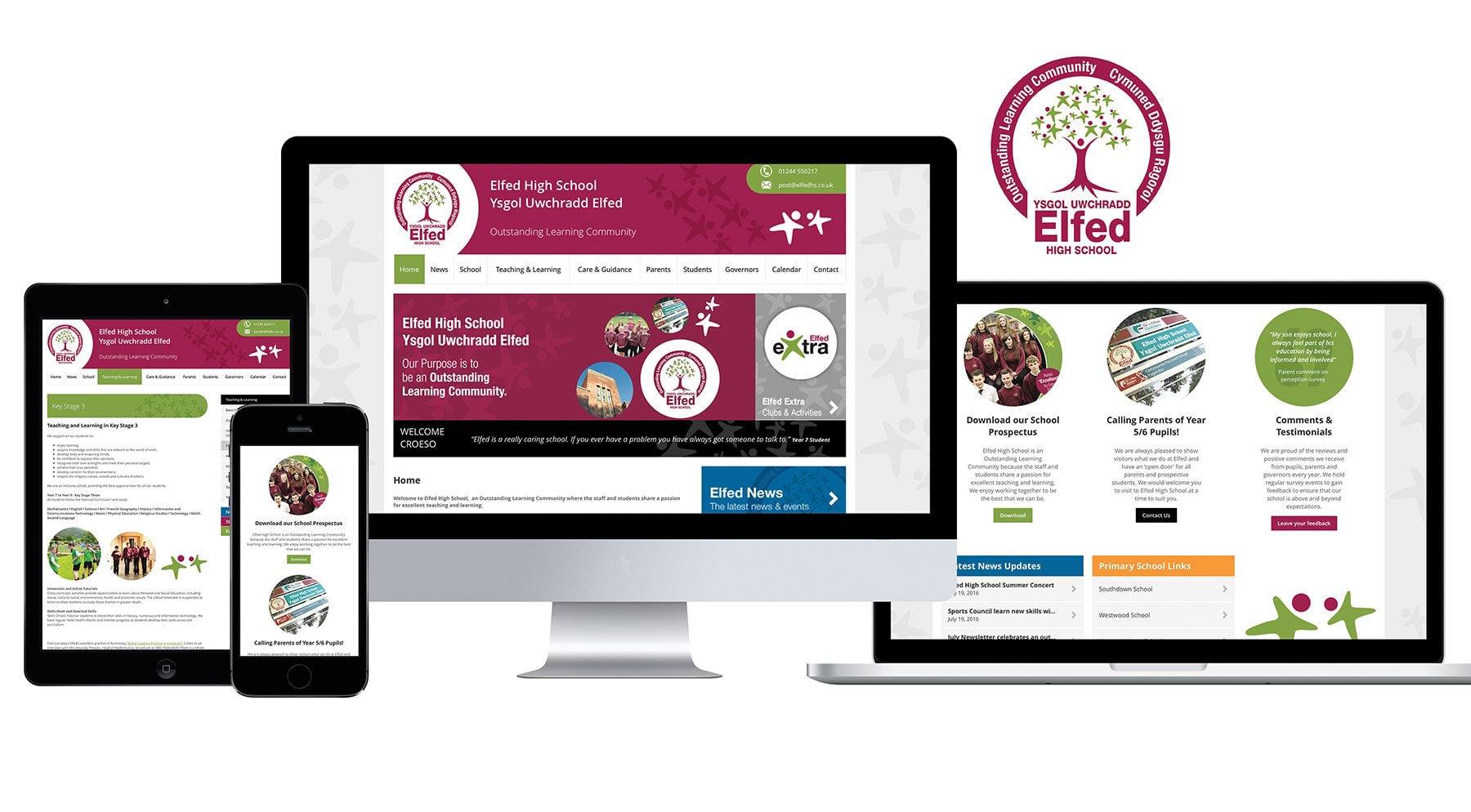 Regeneration For Elfed High School’s Website