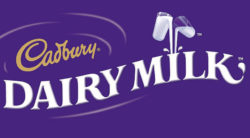Cadbury Dairy Milk logo on its purple background