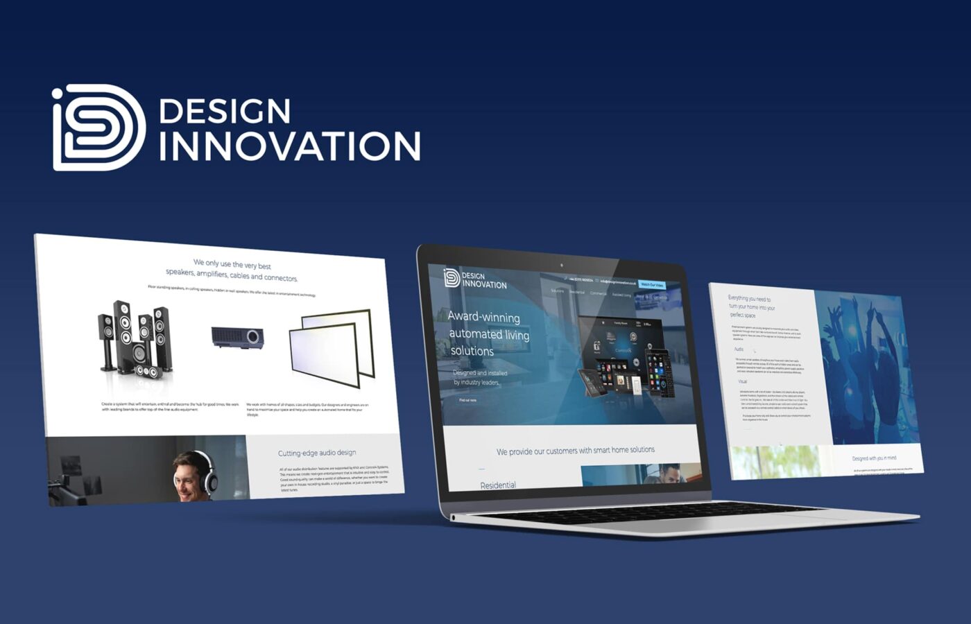 Rebrand and web design for Design Innovation