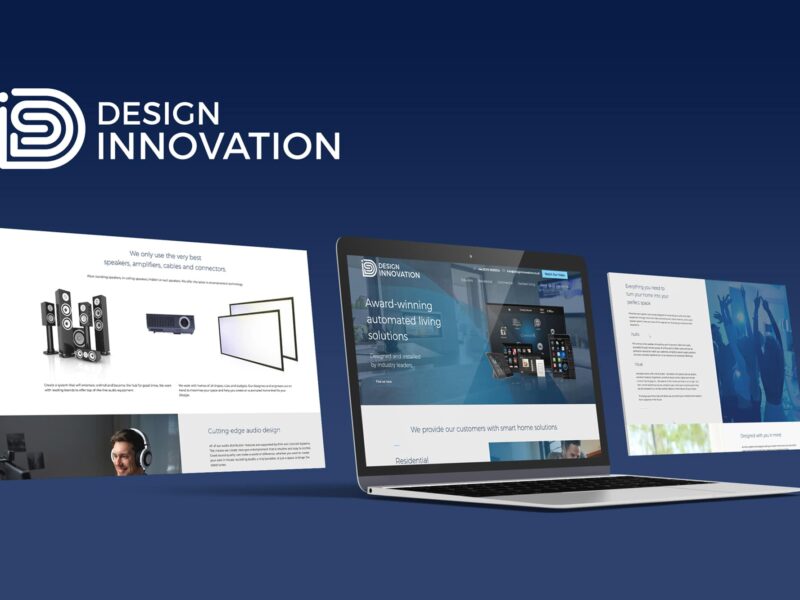 Rebrand and web design for Design Innovation
