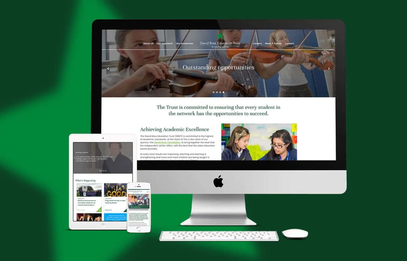 Creating Outstanding Opportunities for David Ross Education Trusts New Website