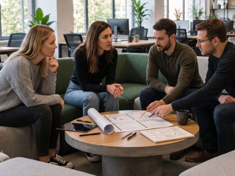 The Fifteen creative team at work