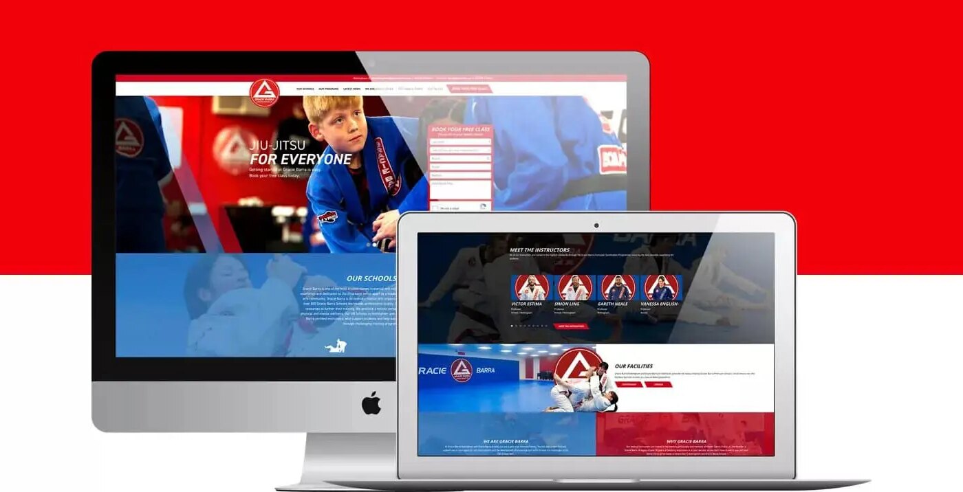 Website design for the leisure industry.