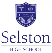 Selston High School logo with a blue shield crest above the school name