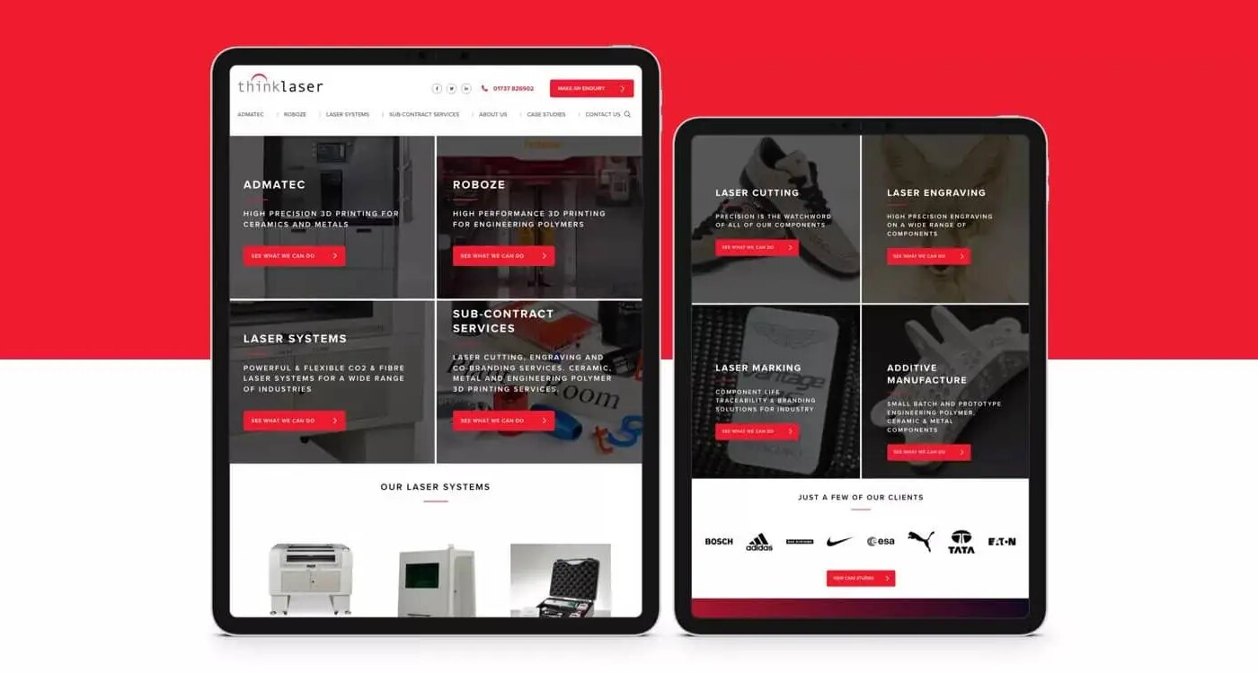 B2B website design.